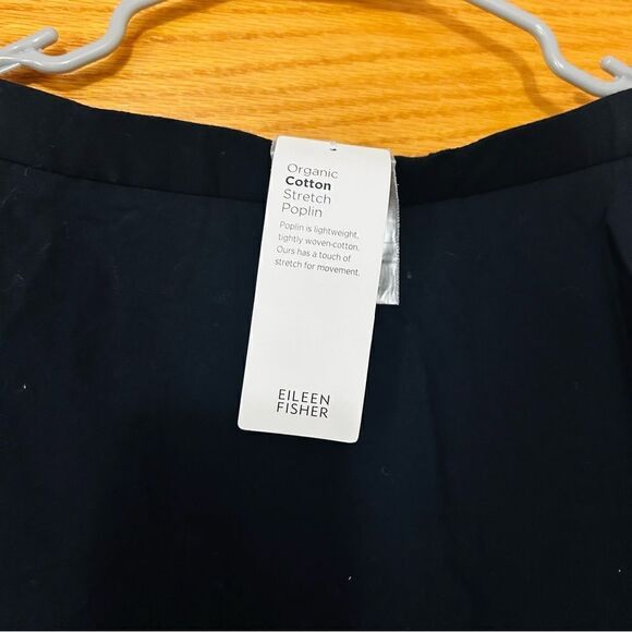 Eileen Fisher Organic Cotton Stretch Poplin Skirt - Picture 5 of 7